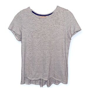 EUC Boden Blue and White Striped Short Sleeve Top